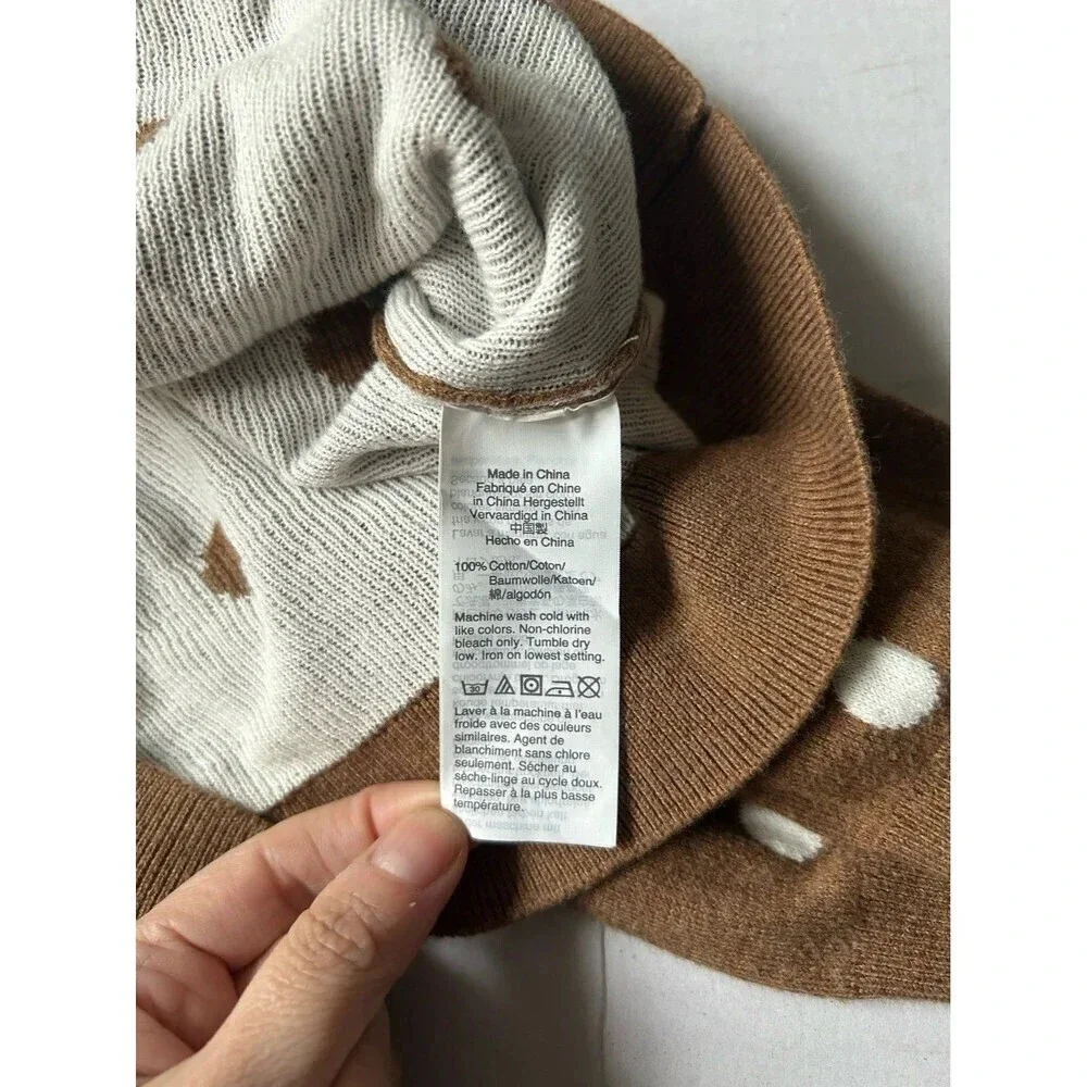 J. Crew Sweater Crew Neck Pullover Polka Dots S